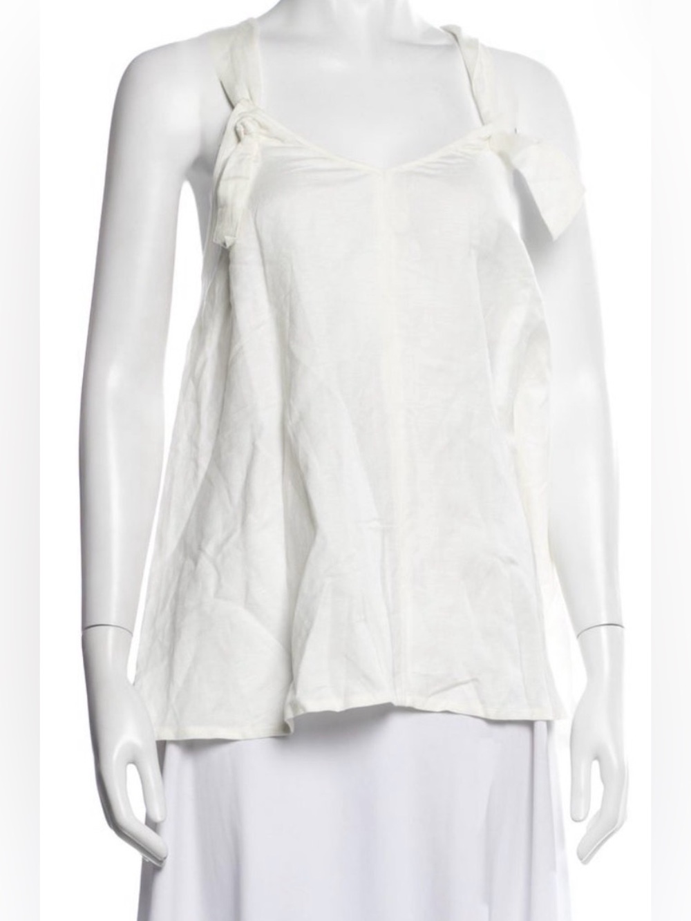 Hatch White Tie-Shoulder Camisole